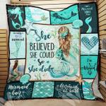 mermaid cl15100240mdq quilt blanket d2480060