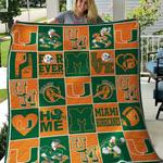 miami hurricanes quilt blanket b100611 quilt d2414627