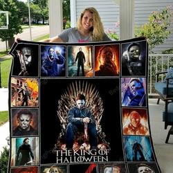 Michael Myers Halloween Movie Quilt Blanket All Season Plus Size Quilt Blanket