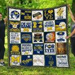 michigan wolverines quilt blanket fan d2451528