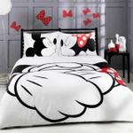 mickey minnie mouse 3d printed bedding sets adult twin full queen king size white black bedroom