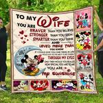 mickey mouse to my wife quilt blanket d2418619