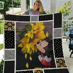 mickey mouse with sunflowers quilt quilt d2420862