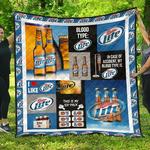 miller lite funny gift for beer lover quilt d2422765