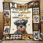 miniature schnauzer dog lnt0312061 quilt blanket d2482148