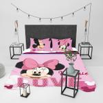minnie mouse face love duvet cover bedding set d2133859