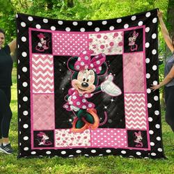 Minnie Mouse Gift Idea For Disney Fan Quilt