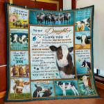 mom to daughter follow your dreams live like someone left the gate open cow quilt blanket d2448537