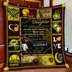 mom to daughter softball quilt blanket d2448309