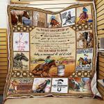 mom to daughter take a moment let it ride barrel racing quilt blanket d2483998