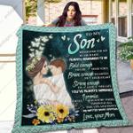 mom to son always remember quilt blanket dhc040120173td d2446963
