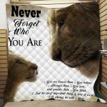 moms love lion quilt blanket never forget who you are d2449013