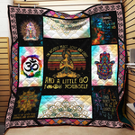mostly peace love and light yoga quilt blanket quilt d2416742