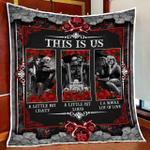 motorcycle skull couple this is us quilt blanket d2448763