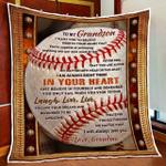 my baseball grandson grandma quilt blanket d2448829