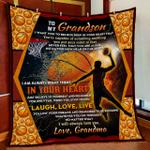 my basketball grandson love grandma quilt blanket d2448729