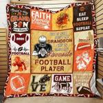 my grandson my favorite football player cl18100490mdq quilt blanket d2478860