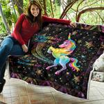 my heart believes in many things unicorn quilt blanket dhc020120198td d2446960