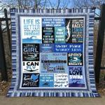 my heart is in that pool quilt blanket no96 quilt d2416295