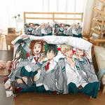 my hero academia microfiber duvet cover set cartoon anime comforter cover bedding set single double