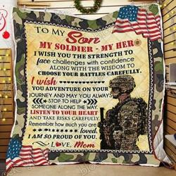 My Soldier My Hero Love Mom Cl22100385Mdq Quilt Blanket