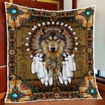 native american wolf spirit quilt blanket d2448781