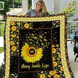 Navy Seals Life Quilt Blanket