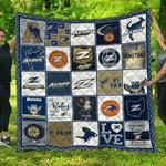 ncaa akron zips quilt blanket 1282 d2455733