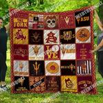 ncaa arizona state sun devils quilt blanket 583 d2455887