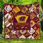 ncaa central michigan chippewas quilt blanket 1330 d2455760