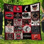 ncaa cincinnati bearcats quilt blanket 1069 d2455564