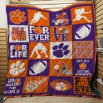 ncaa clemson tigers quilt blanket 9 d2455962