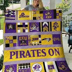 Ncaa East Carolina Pirates Quilt Blanket #1084