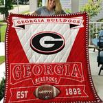 ncaa georgia bulldogs quilt blanket 853 d2455867