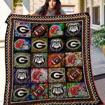 ncaa georgia bulldogs quilt blanket 857 d2456282