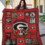 ncaa georgia bulldogs quilt blanket 865 d2455954