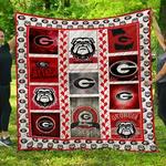 ncaa georgia bulldogs quilt blanket 866 d2455936