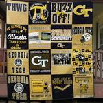 ncaa georgia tech yellow jackets quilt blanket 100 d2455918