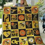 ncaa georgia tech yellow jackets quilt blanket 95 d2455810