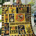ncaa georgia tech yellow jackets quilt blanket 96 d2456045