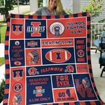 ncaa illinois fighting illini quilt blanket 421 d2455593