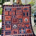 ncaa illinois fighting illini quilt blanket 423 d2456178