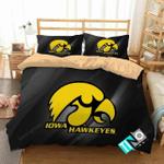 ncaa iowa hawkeyes 2 logo n 3 duvet cover bedding sets d2133626