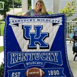 Ncaa Kentucky Wildcats Quilt Blanket #900