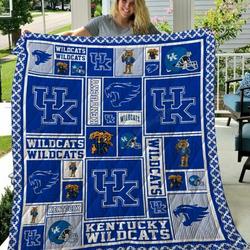 Ncaa Kentucky Wildcats Quilt Blanket #902