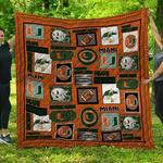 ncaa miami hurricanes quilt blanket 133 d2455852