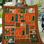 ncaa miami hurricanes quilt blanket 140 d2456079