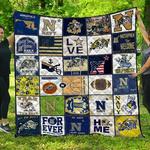 ncaa navy midshipmen quilt blanket 1564 d2455458