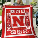 ncaa nebraska cornhuskers quilt blanket 491 d2455775