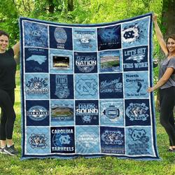 Ncaa North Carolina Tar Heels Quilt Blanket #174